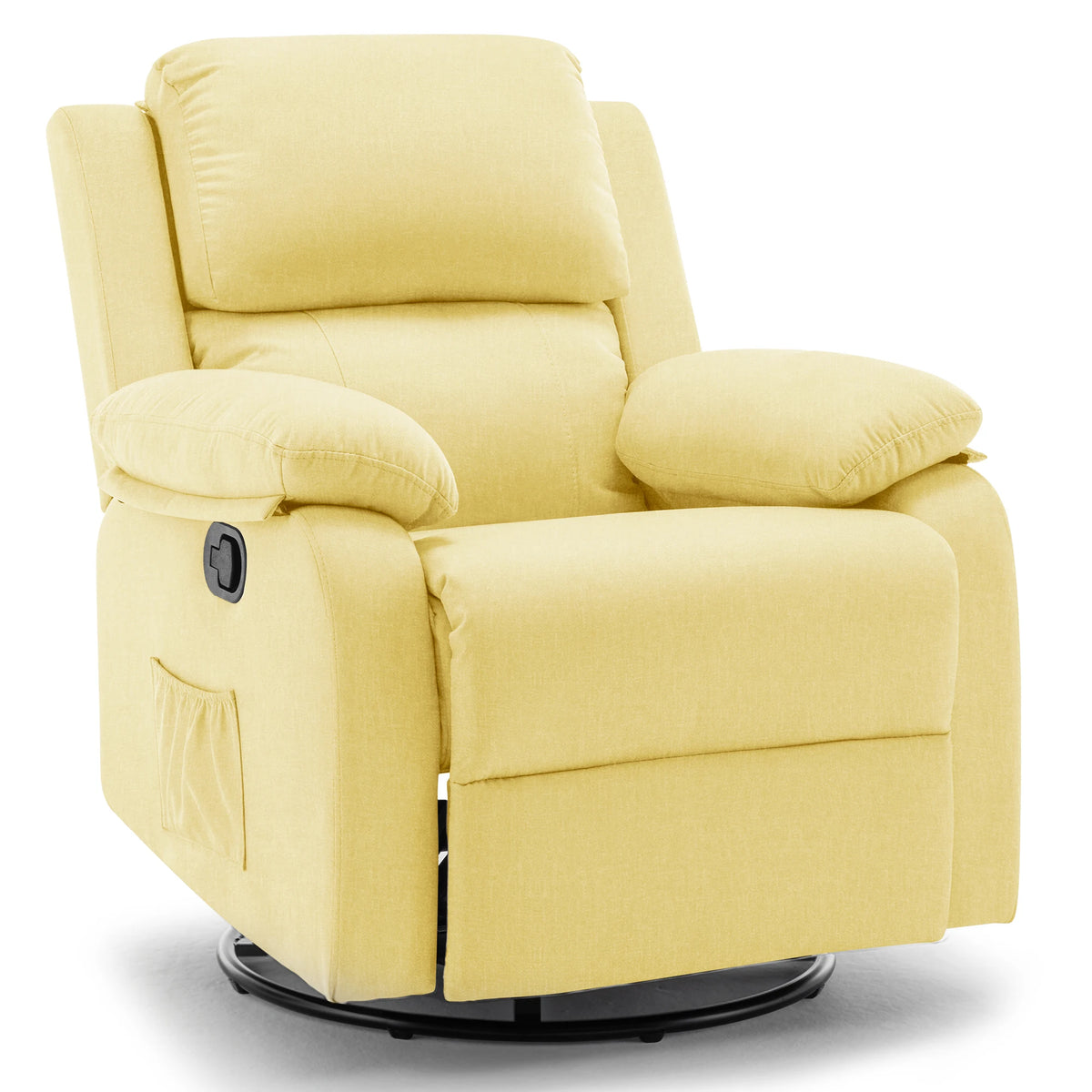 Korser Modern Fabric Swivel Rocking Recliner Chair for Living Room