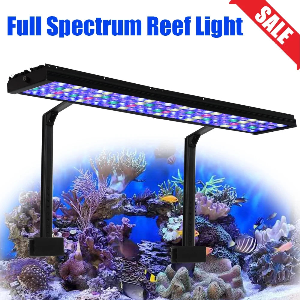 PopBloom Full Spectrum Programmable LED Aquarium Light for Reef Coral