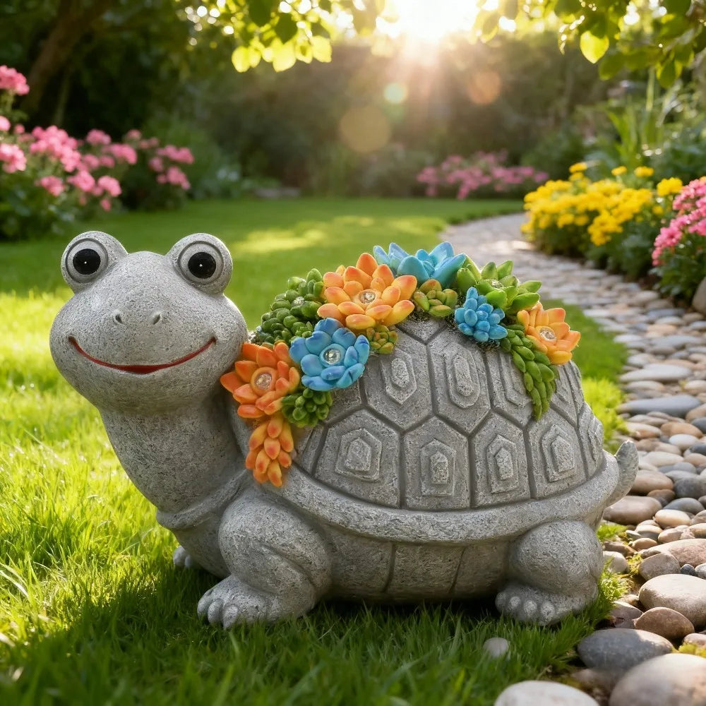Solar Garden Animal Statue Light for Outdoor Courtyard Decor