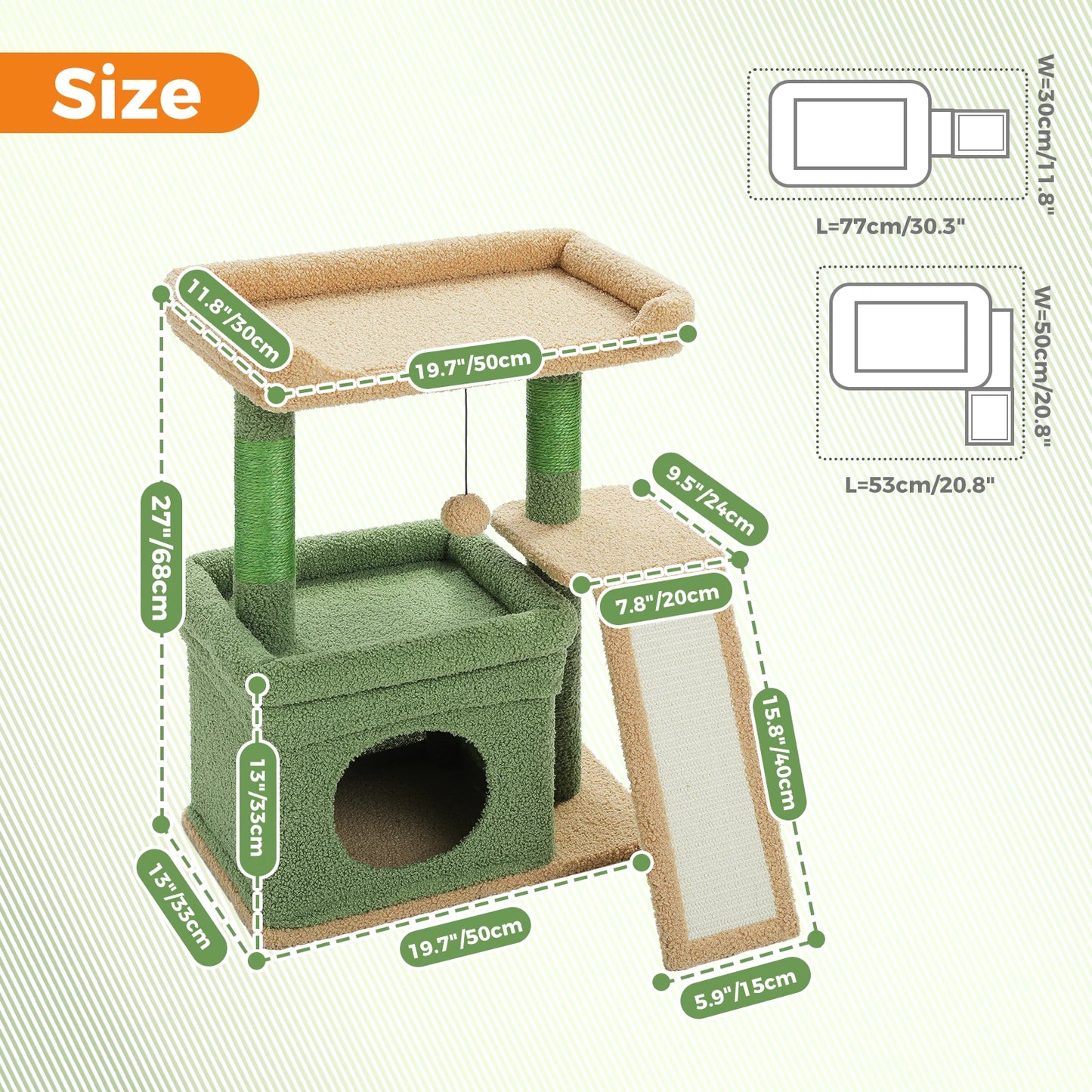 Pawz Road Multi Level Cat Tree With Sisal Scratching Posts