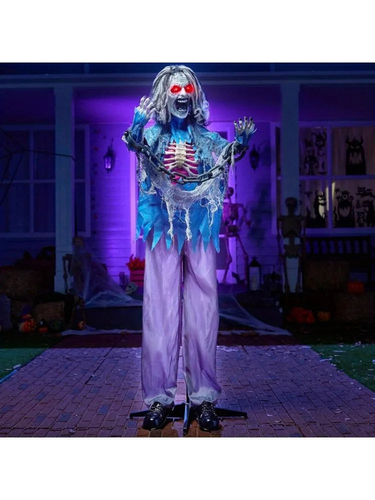Joyfy Animatronic Zombie Halloween Decoration With Light And Sound