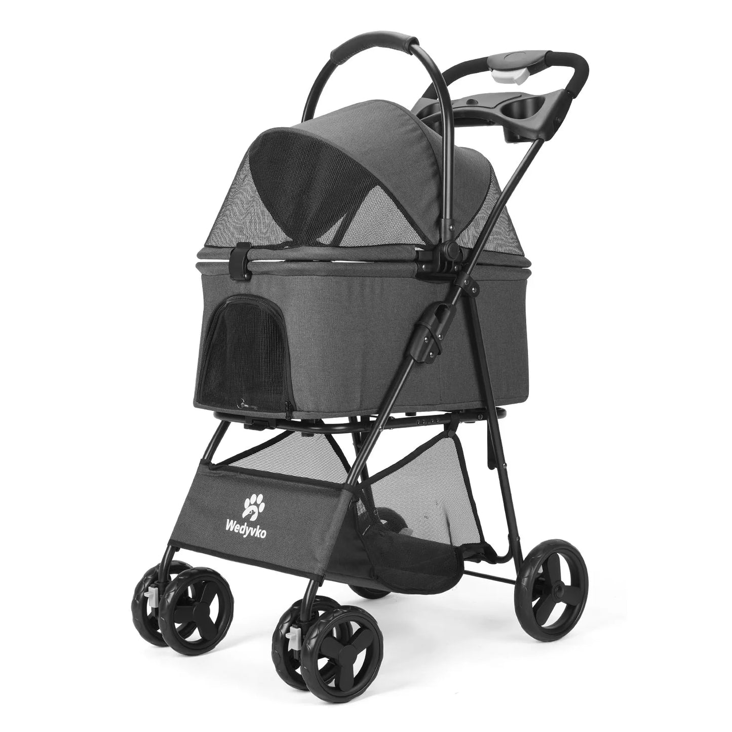 3 In 1 Pet Stroller With Removable Carrier For Pets