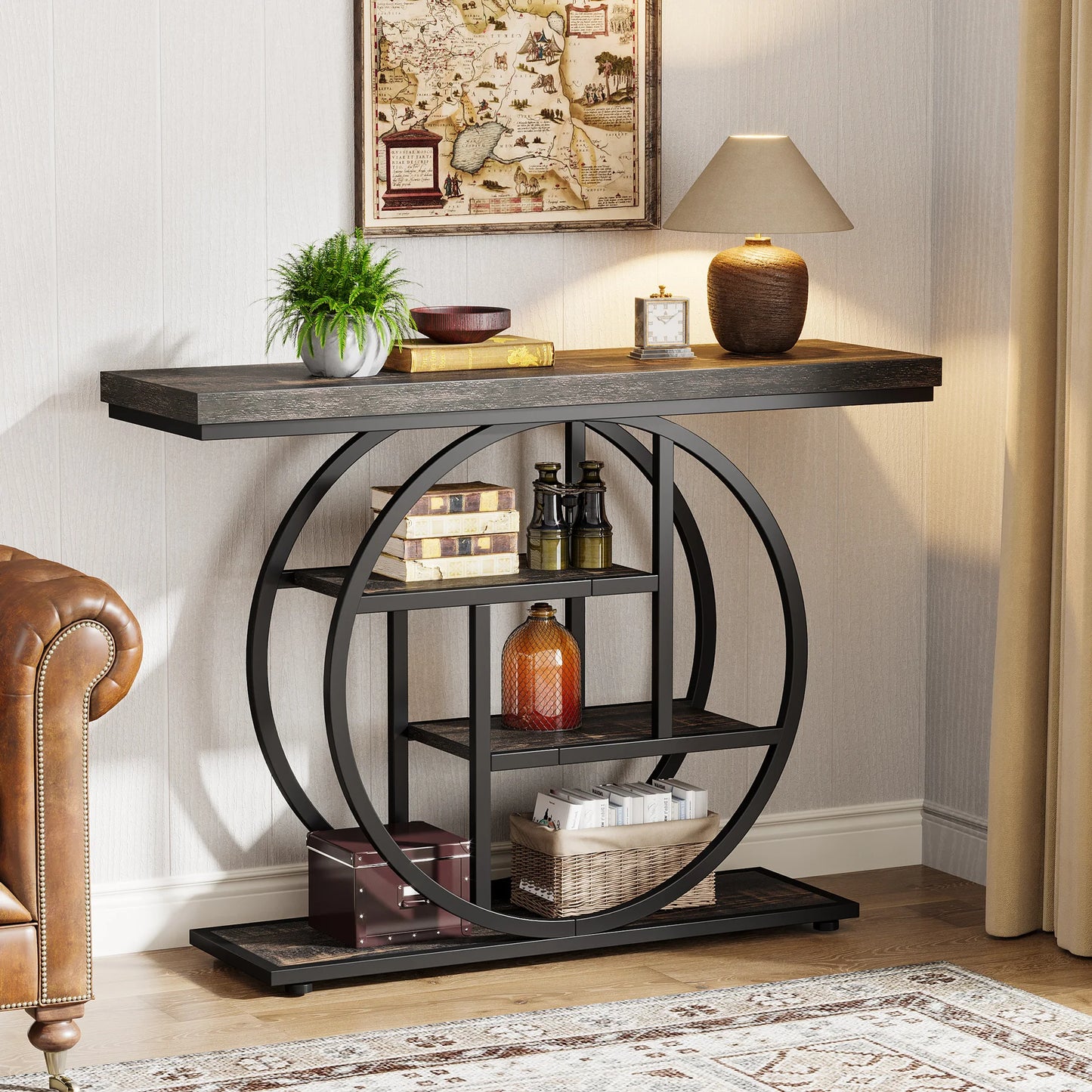 Tribesigns Console Table Multi Tier Entryway Sofa Table