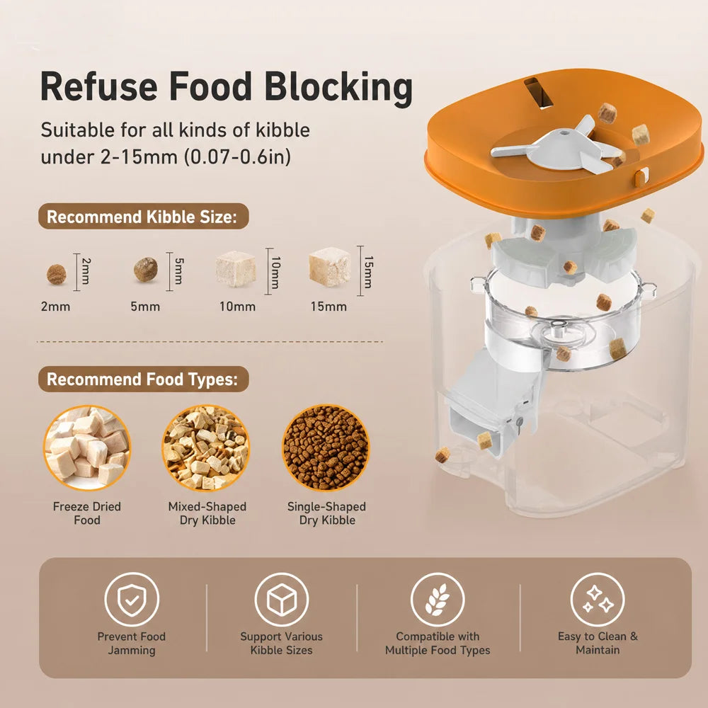 Nityers 4L Automatic Cat Feeder With Voice Recorder