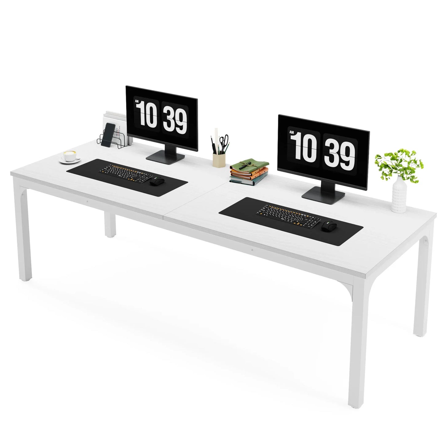 Tribesigns Two Person Desk For Home Office Large Workstation