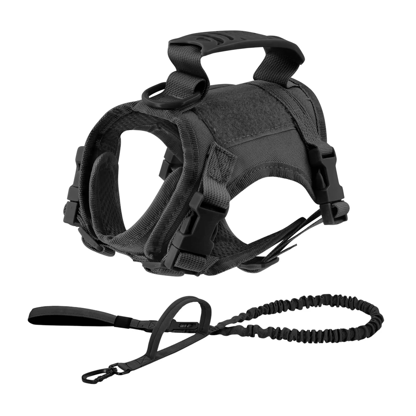 Adjustable Tactical Harness And Leash Set For Dogs And Cats