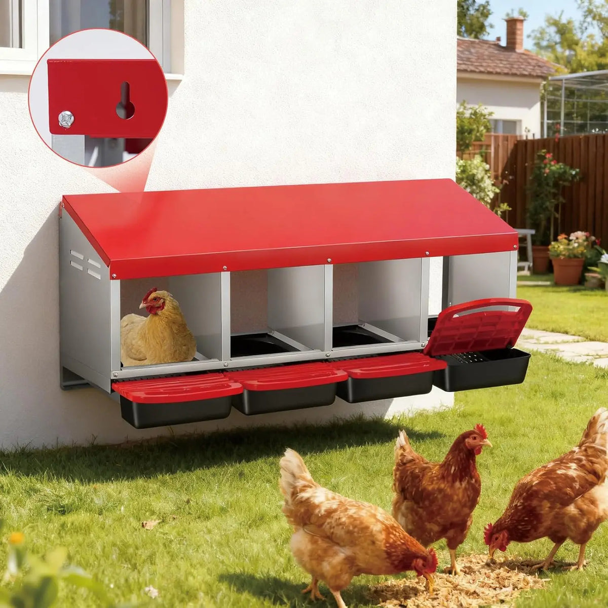 Twister.Ck Automatic Multi Compartment Nesting Box For Chicken Eggs
