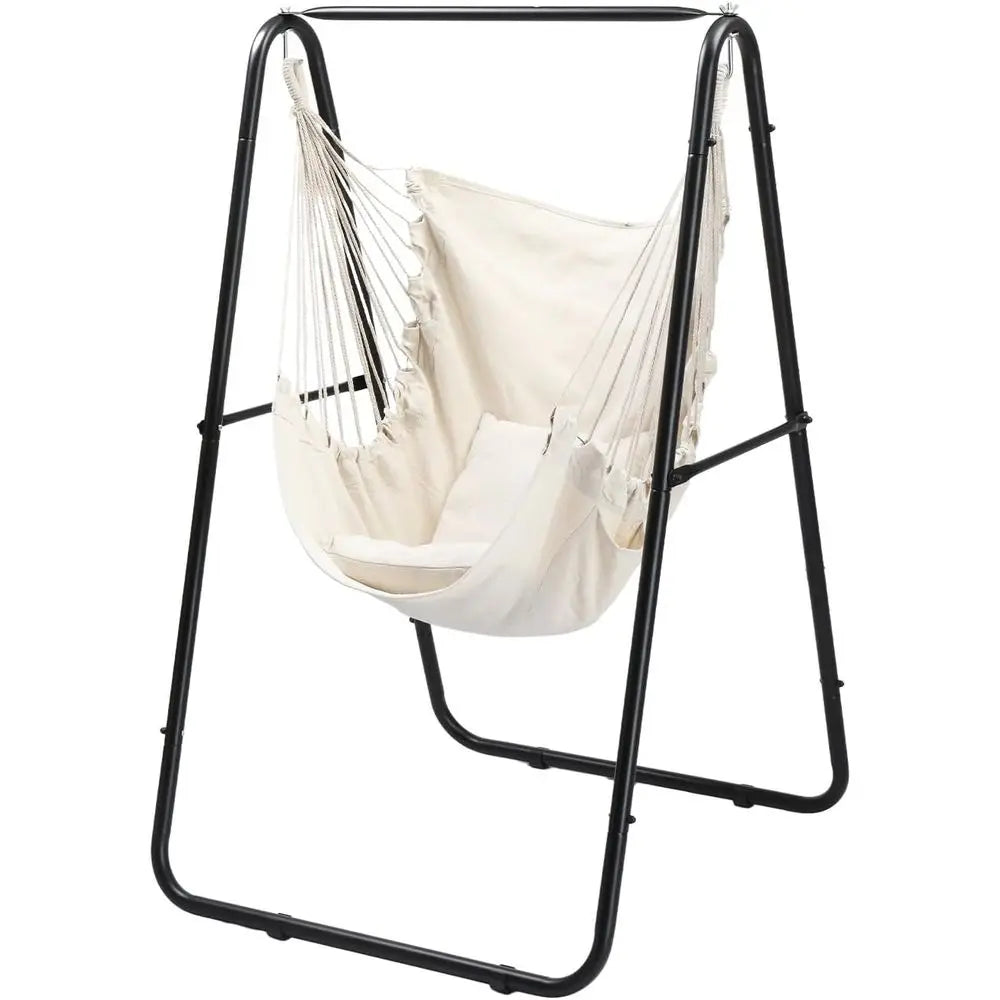 ONCLOUD Heavy Duty Hammock Chair with Stand and Pillows