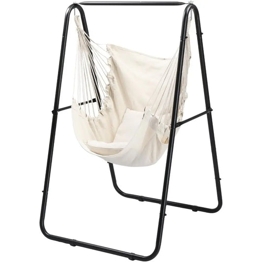 ONCLOUD Heavy Duty Hammock Chair with Stand and Pillows