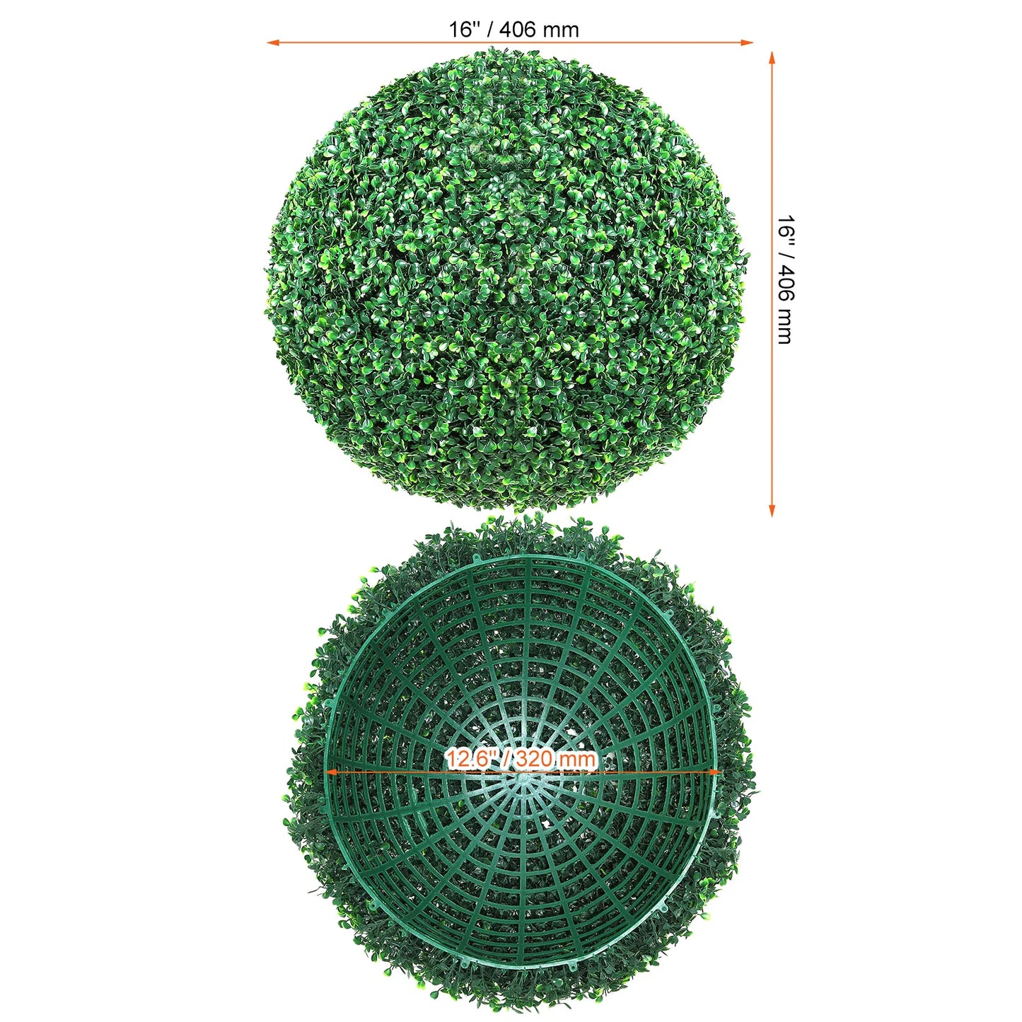 Artificial Boxwood Topiary Balls With Led Lights For Garden Decor