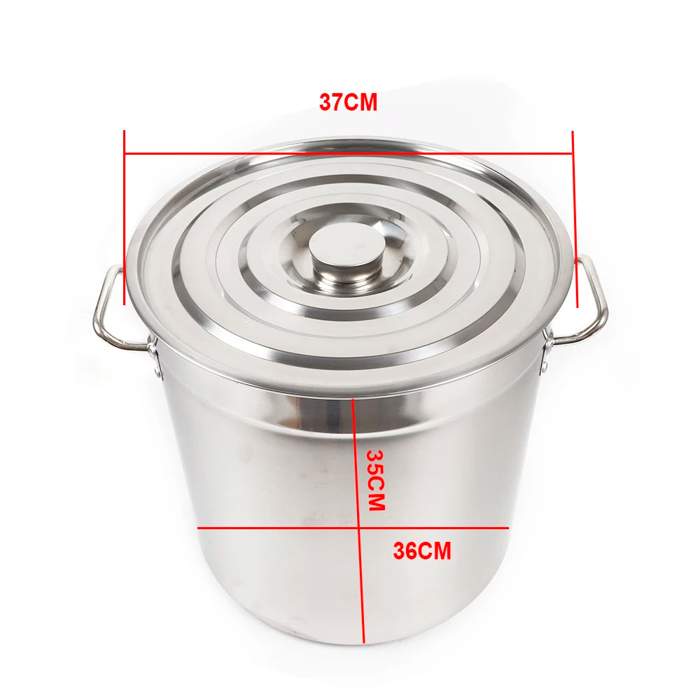 Stainless Steel Heavy Duty Soup and Stock Pot With Lid
