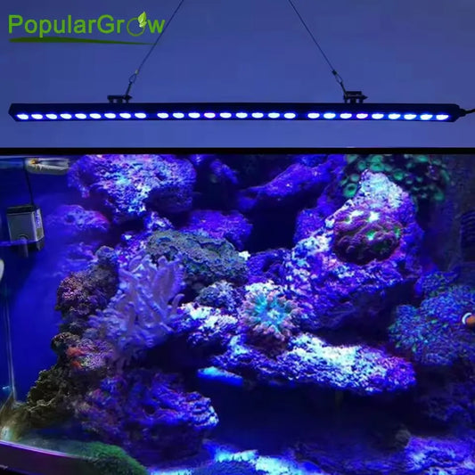 POPULARGROW Dimmable LED Aquarium Light for Coral Reef Tanks