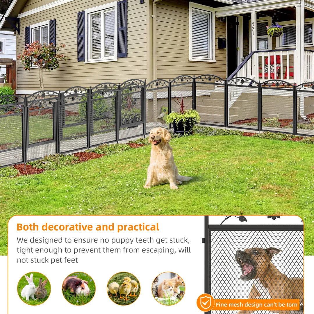 BINGOPAW EightPanel Heavy Duty Dog Playpen For Indoor Outdoor