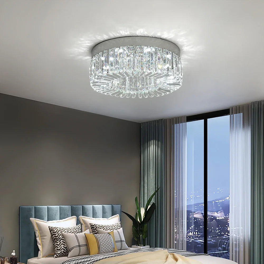 Vetrulus Modern Crystal Ceiling Light Led Chandelier Home Decor