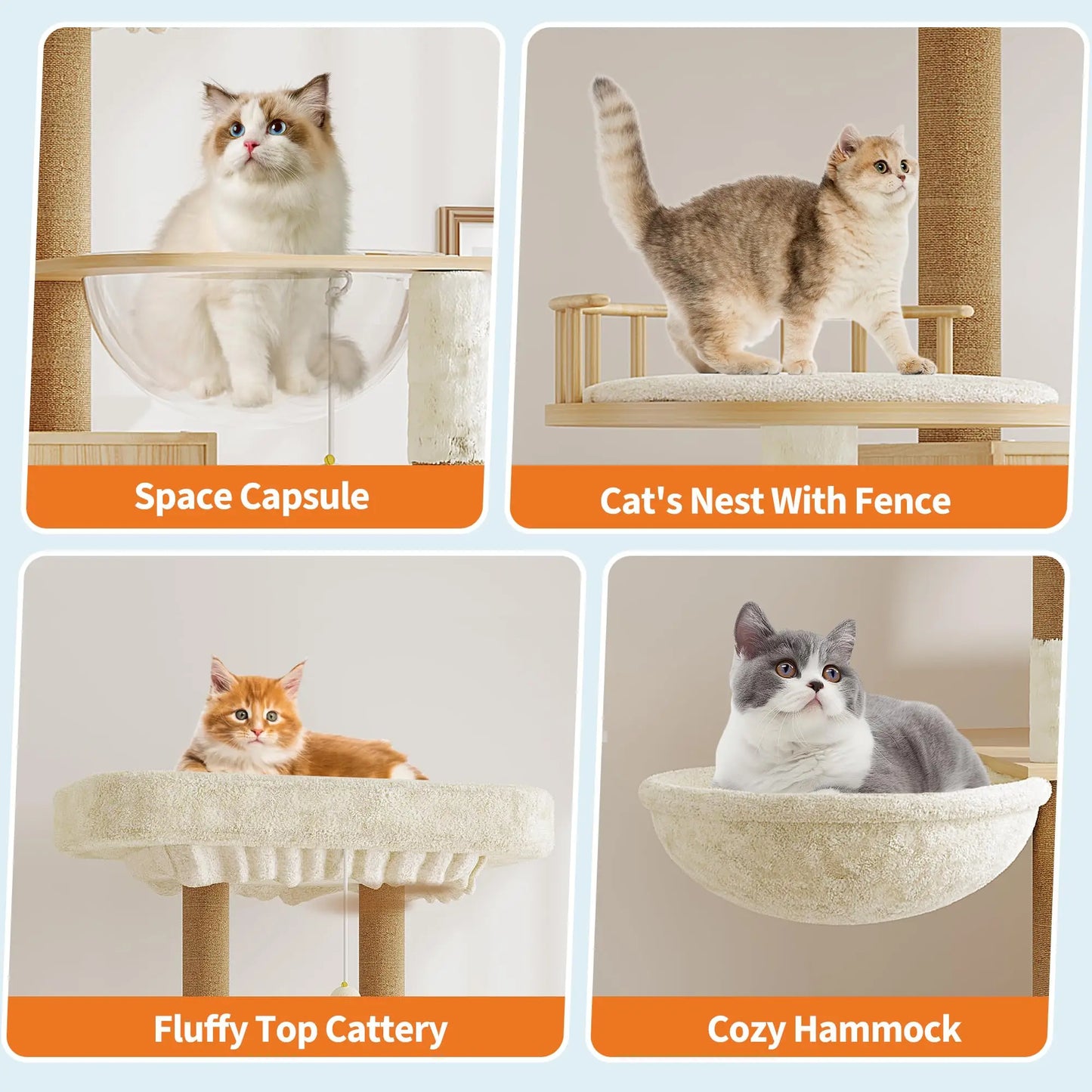 Studyset Multi Level Cat Tree With Litter Box Enclosure