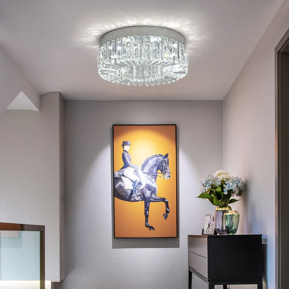 Vetrulus Modern Crystal Ceiling Light Led Chandelier Home Decor