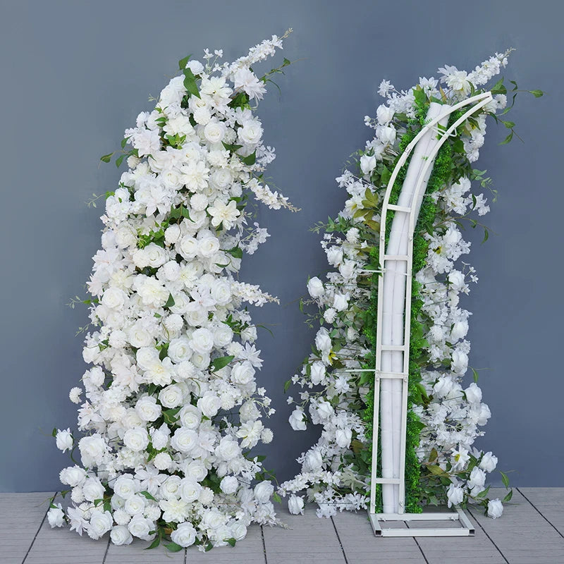 Angela Flower Artificial Rose Lily Delphinium Wedding Backdrop Decor