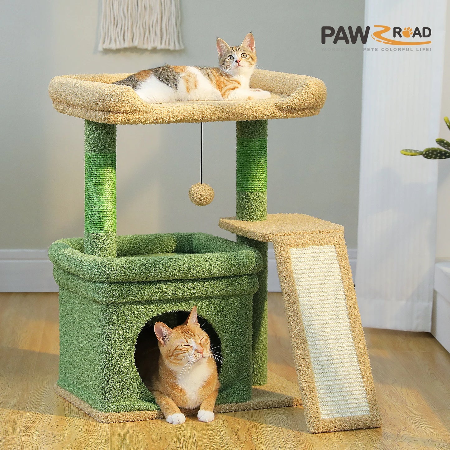 Pawz Road Multi Level Cat Tree With Sisal Scratching Posts