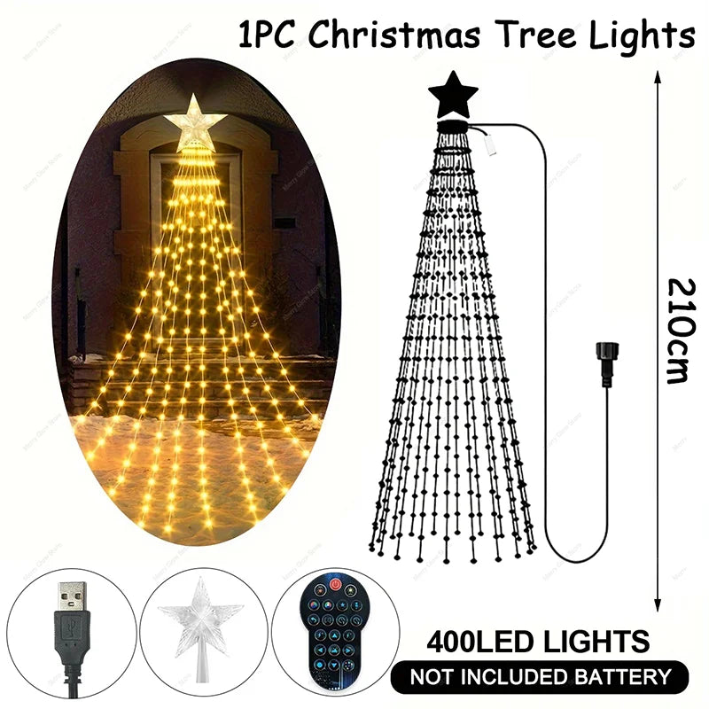 MIMIRGB Smart Bluetooth Christmas Tree Lights With Music Sync