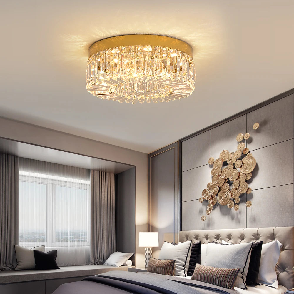 Vetrulus Modern Crystal Ceiling Light Led Chandelier Home Decor