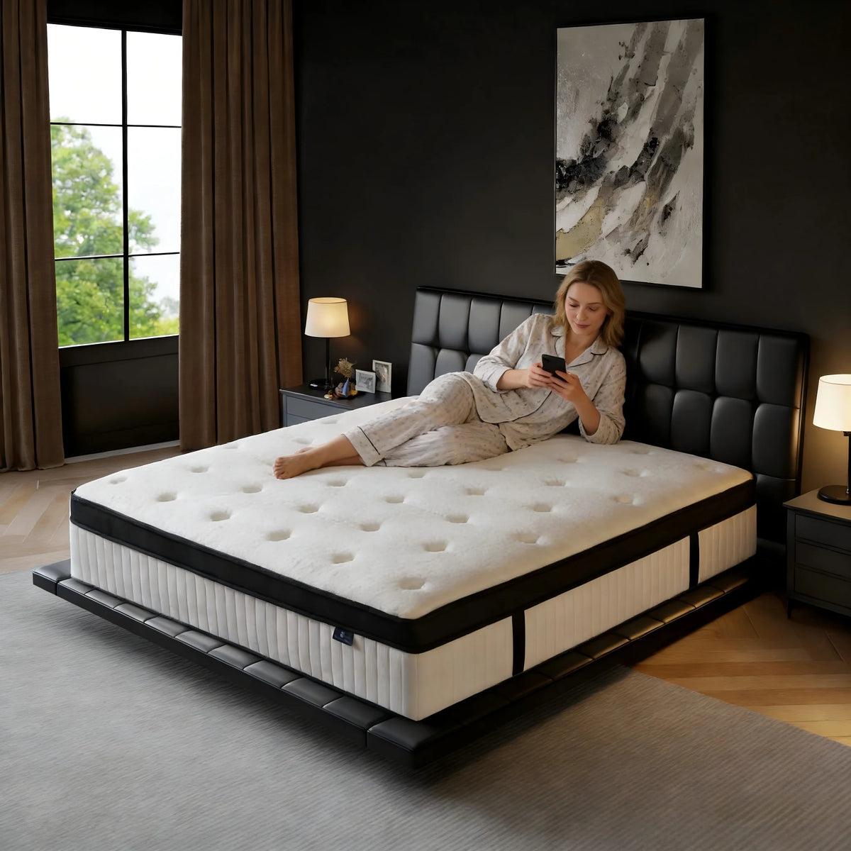 Medium Firm Hybrid Pocket Spring Mattress With Pressure Relief