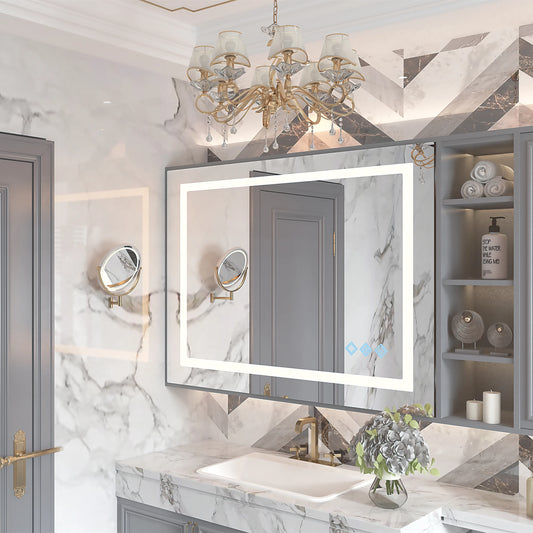 TWISTER.CK LED Vanity Mirror With Dimmable Lighting And Anti-Fog