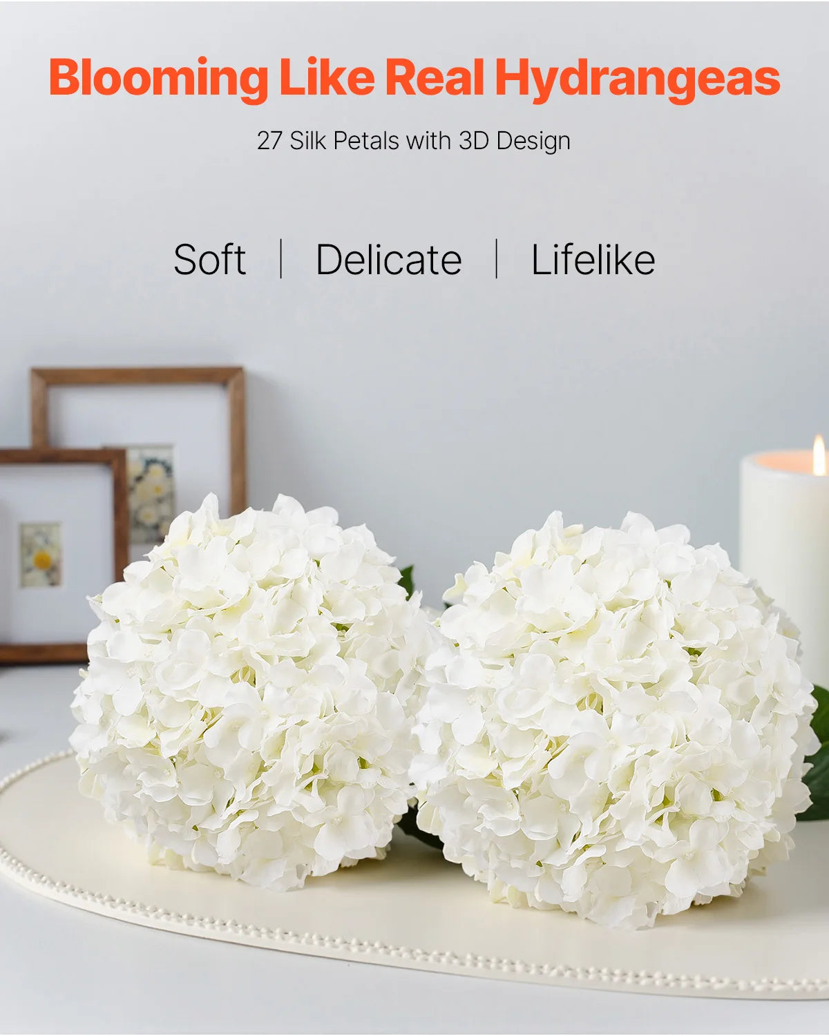 Artificial Hydrangea Flowers For Wedding Bouquets And Home Decor