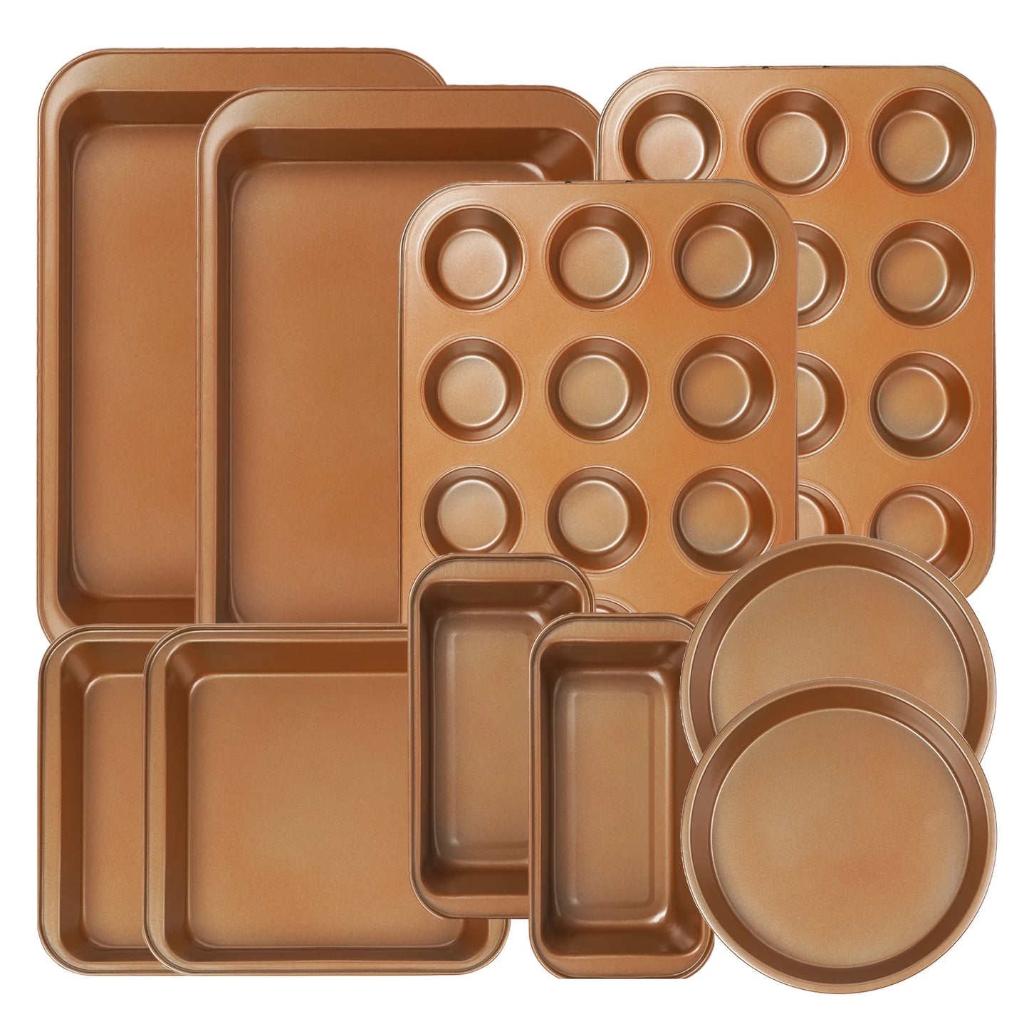 Nonstick Carbon Steel Bakeware Set Oven Safe Dishwasher Baking Pans