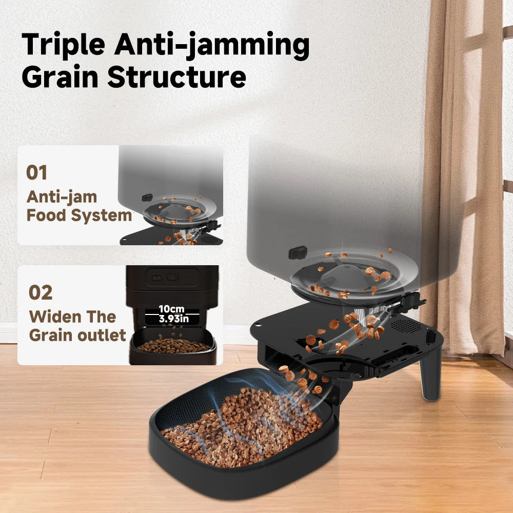 Nityers 4L Automatic Cat Feeder With HD Camera Night Vision