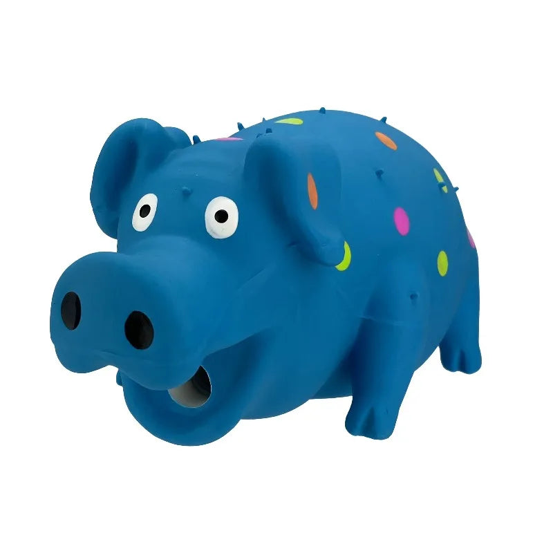 Pig Shaped Silicone Dog Chew Toy For Engaging Playtime