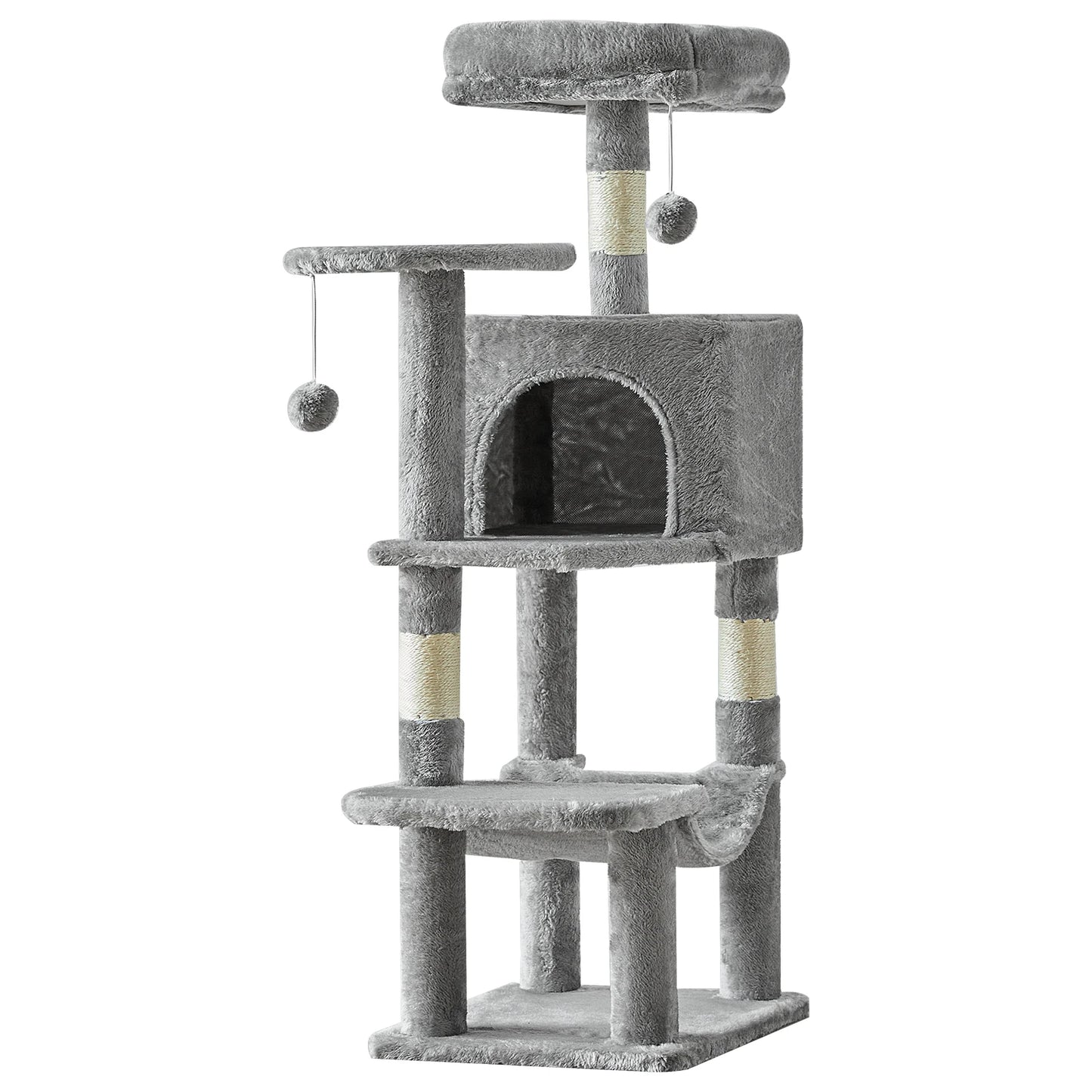 JHK Cat Tree MultiCat Climbing Tower With Sisal Posts