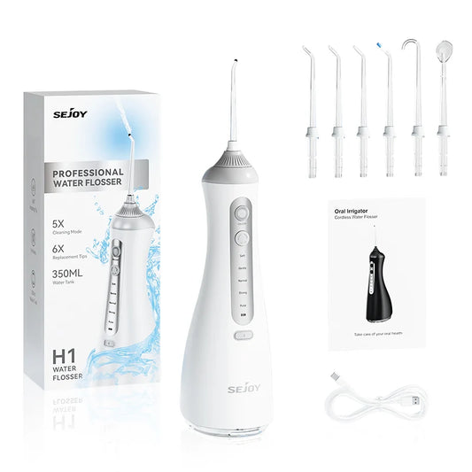 Sejoy Cordless Electric Oral Irrigator And Dental Water Flosser
