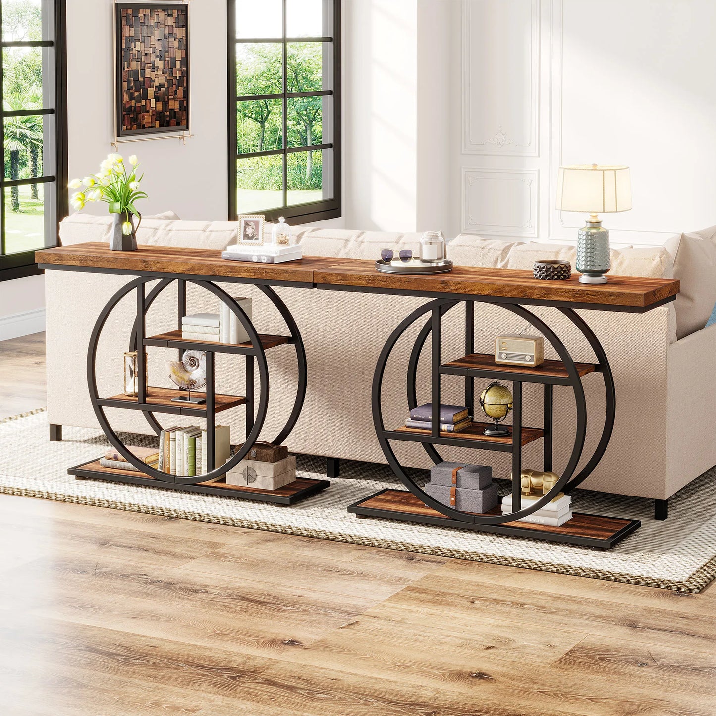 Tribesigns Console Table Multi Tier Entryway Sofa Table