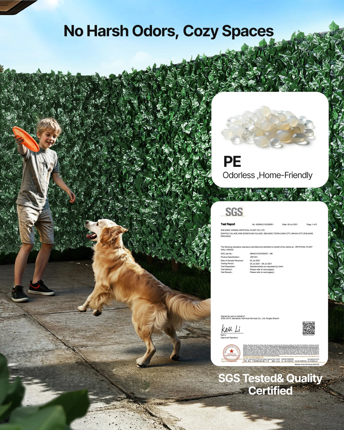 VEVOR Artificial Ivy Privacy Screen For Outdoor Garden Decor