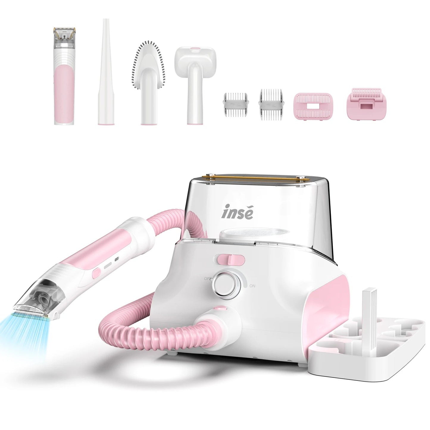 INSE Low Noise Pet Grooming Vacuum With Dog Clipper Kit
